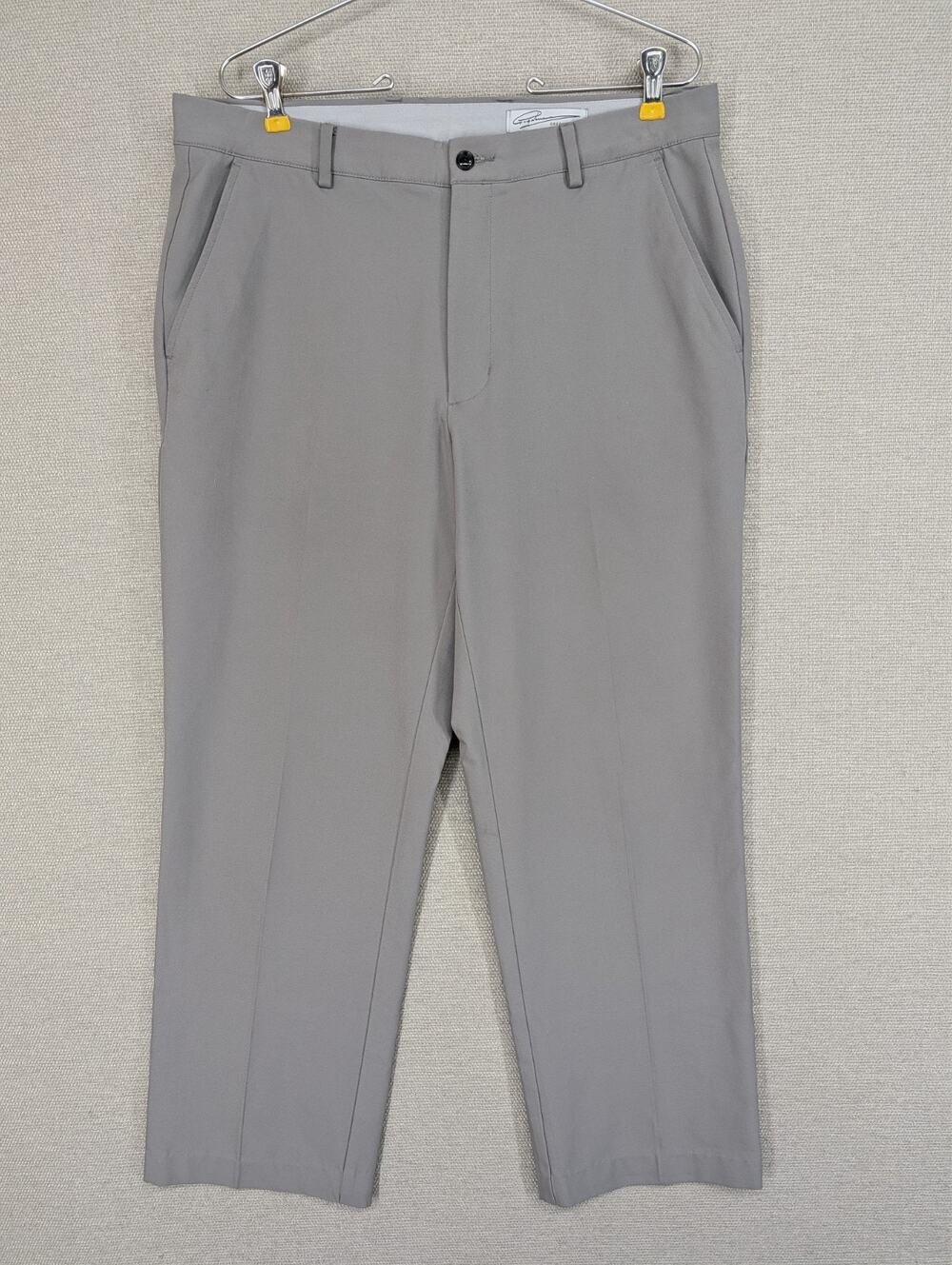 GREG NORMAN Golf Pants Men's Size 34x27 Gray Dress Work -0825F108